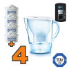 Caraffa filtrante Brita Marella Cool Bianca + 4 filtri