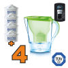 Caraffa filtrante Brita Marella Cool Verde + 4 filtri