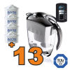 Caraffa filtrante Brita Elemaris XL Nera + 13 filtri