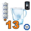 Caraffa filtrante Brita Marella Cool Bianca + 13 filtri