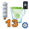 Caraffa filtrante Brita Marella Cool Verde + 13 filtri