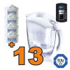 Caraffa filtrante Brita Elemaris XL Bianca + 13 filtri