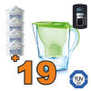 Caraffa filtrante Brita Marella Cool Verde + 19 filtri