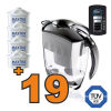 Caraffa filtrante Brita Elemaris XL Nera + 19 filtri