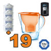 Caraffa filtrante Brita Marella Cool Arancio + 19 filtri