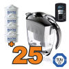Caraffa filtrante Brita Elemaris XL Nera + 25 filtri