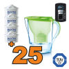 Caraffa filtrante Brita Marella Cool Verde + 25 filtri