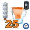 Caraffa filtrante Brita Marella Cool Arancio + 25 filtri
