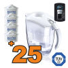 Caraffa filtrante Brita Elemaris XL Bianca + 25 filtri